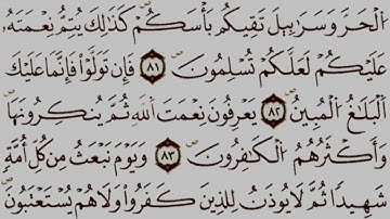 قراءة ممتعة برواية ورش،الجزء الرابع عشر الحزب الثاني(28) ،للمقرئ الشيخ يوسف الجزائري(وقال الله)النحل