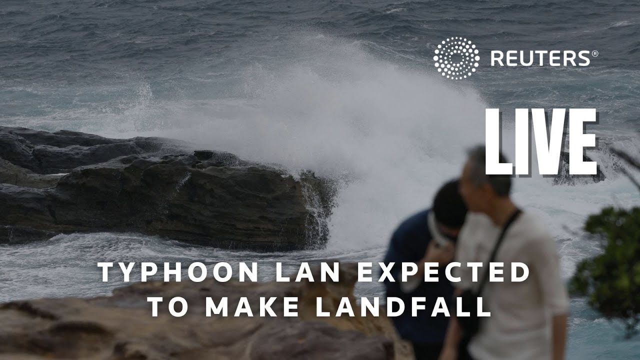 LIVE: Typhoon Lan expected to make landfall in Inami, Japan