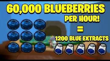 How to get Blueberries Fast - 60,000 an Hour! - Bee Swarm Simulator