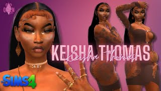 Keisha Thomas | C.A.S | Sims 4 ✨ | ⬇️  Sim Download ⬇️  CC Folder |