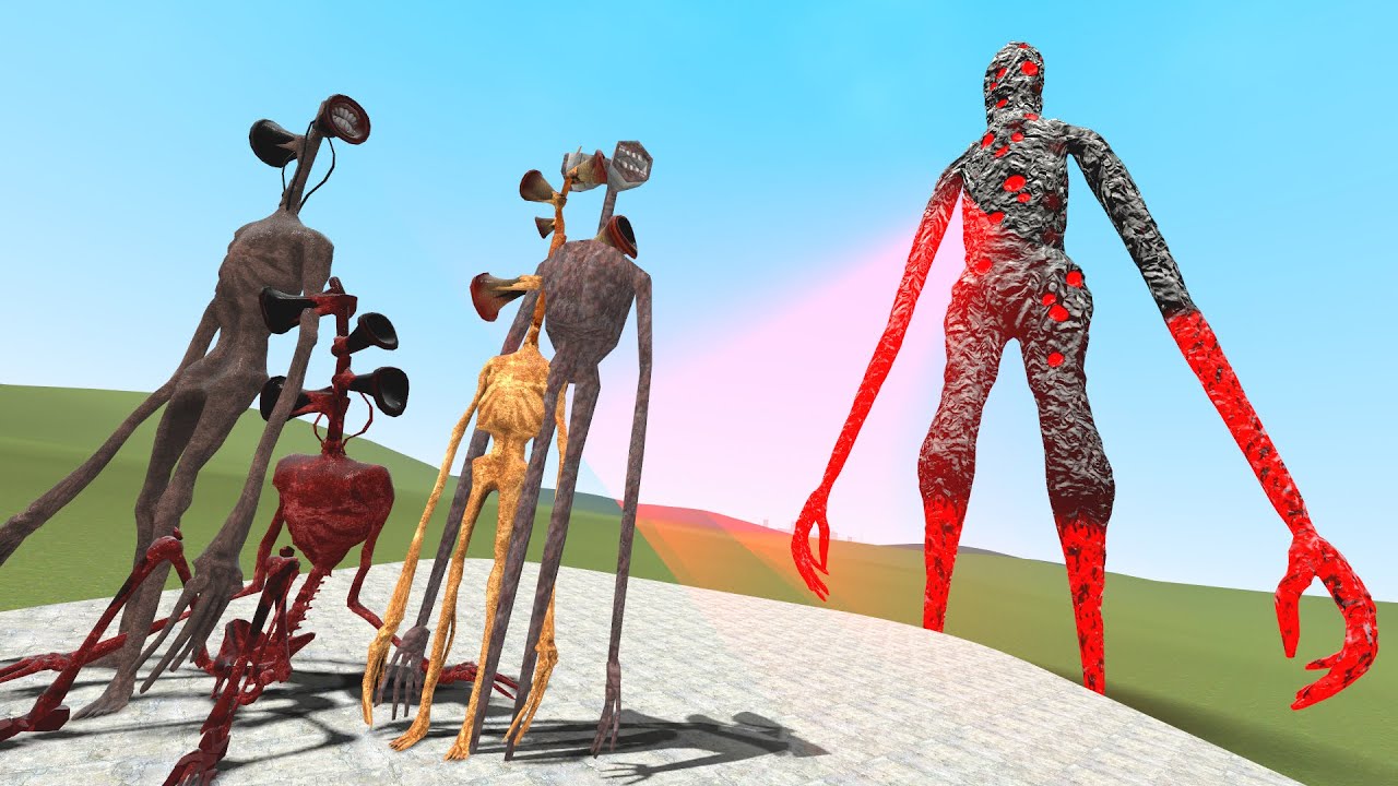 THE GIANT WITH RED DOTS VS ALL TREVOR HENDERSON CREATURES! Garry's Mod ...