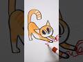How to draw 😍😽 Cute Playful Cat for Beginners, Parents, Teachers, and Kids Step by Step Drawing