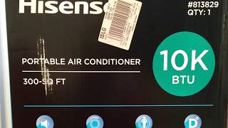 hisense portable ac 300 sq ft