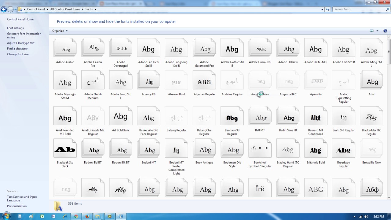 Install a fonts for Urdu In page