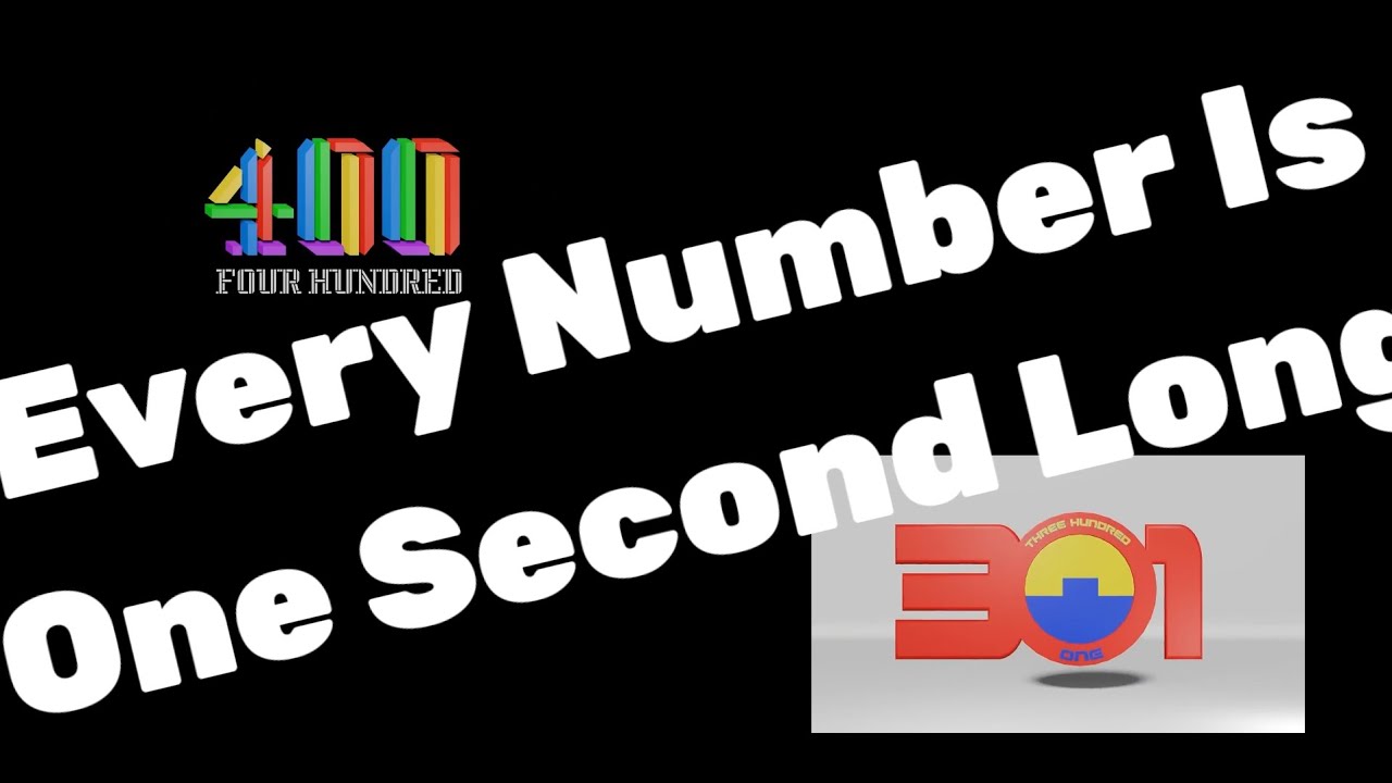 My Countdown 400-301 But Every Number is 1 Second Long