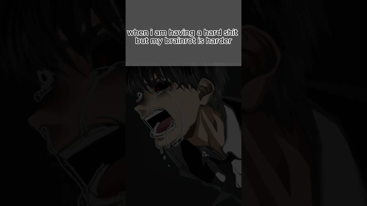 when i am haing a hard shit but my brainrot is harder  