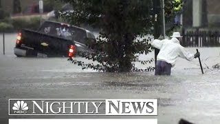 Torrential Rain Slams Parts of East Coast with Historic Flooding | NBC Nightly News