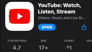 YouTube app update for iOS no subscription Needed