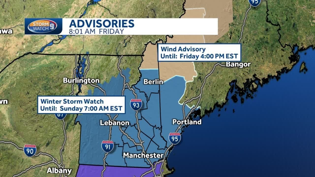 Wind advisory in effect Friday; winter storm watch in effect Saturday ...