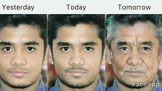 How To Change Your Face And Get Old Face Using Face App Bangla Tutorial screenshot 5