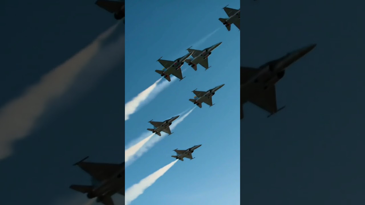 "Aerial Thrills: AI-Generated Aerobatic Show" 