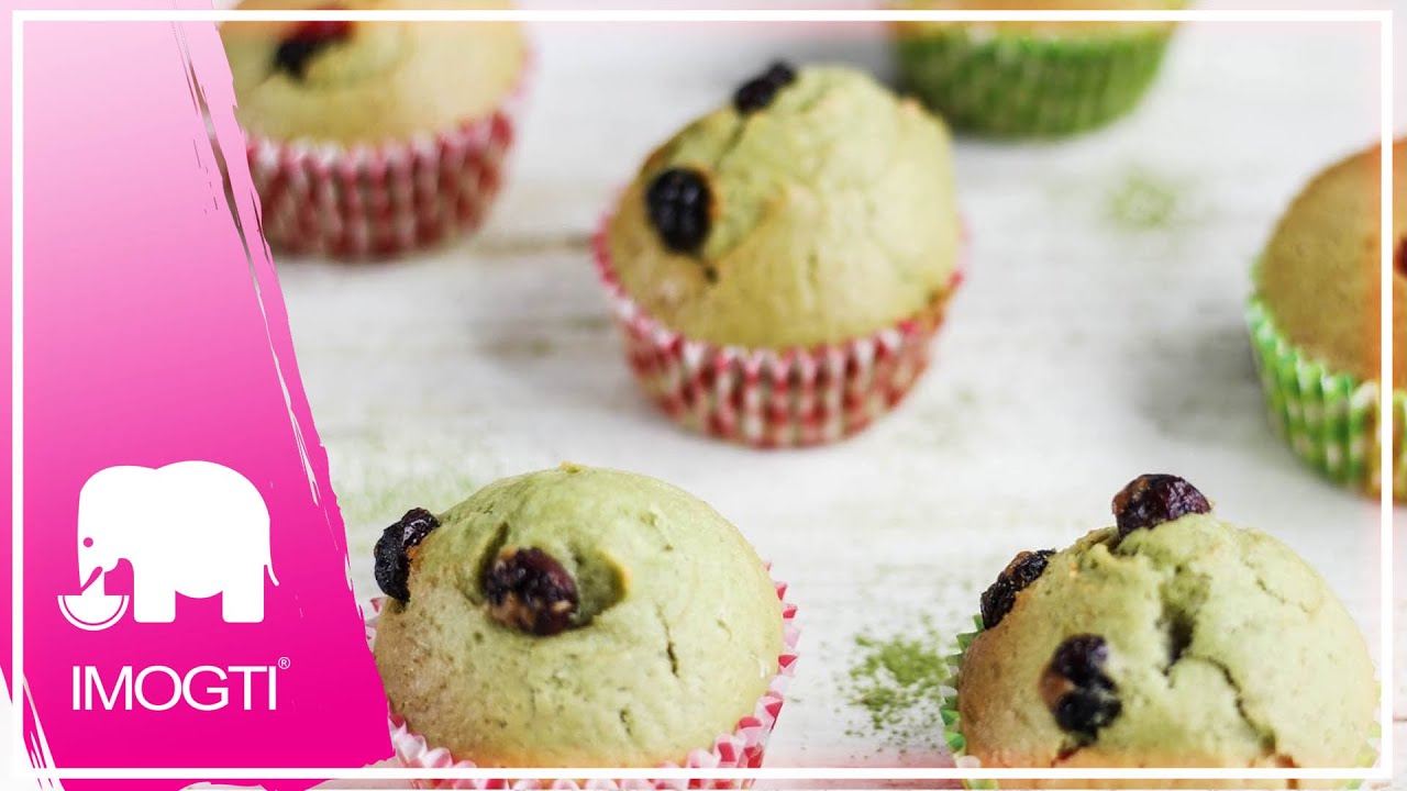 Vegane Cranberry-Matcha Muffins selber machen! | Vegane Rezepte | IMOGTI