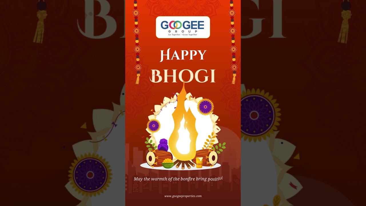 Happy Bhogi | Bhogi 2025 | Googee Group | Go Together Grow Together | Pongal Wishes