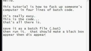 How to screw up a computer...