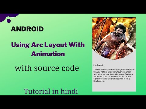 How to use Arc Layout & KenBurns View Library - Android Studio Tutorial