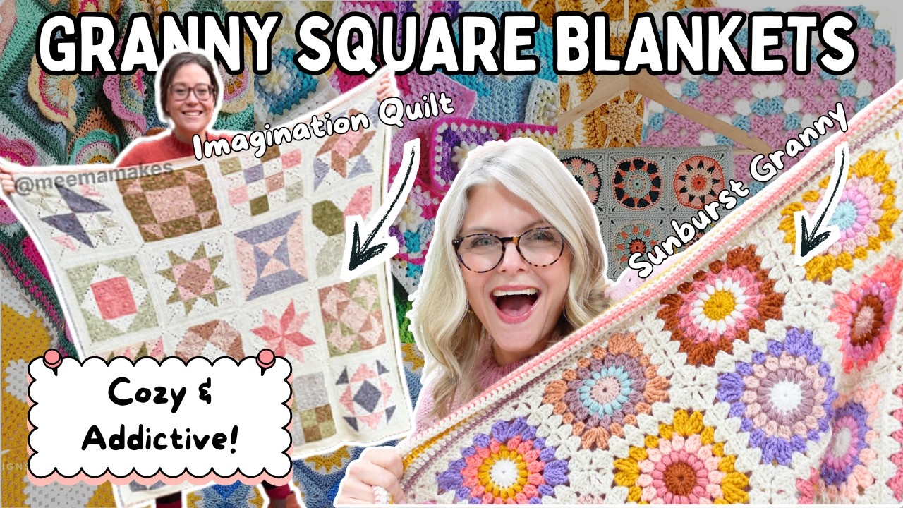 14 COZY (& ADDICTIVE) Granny Square Blankets to Crochet in 2026