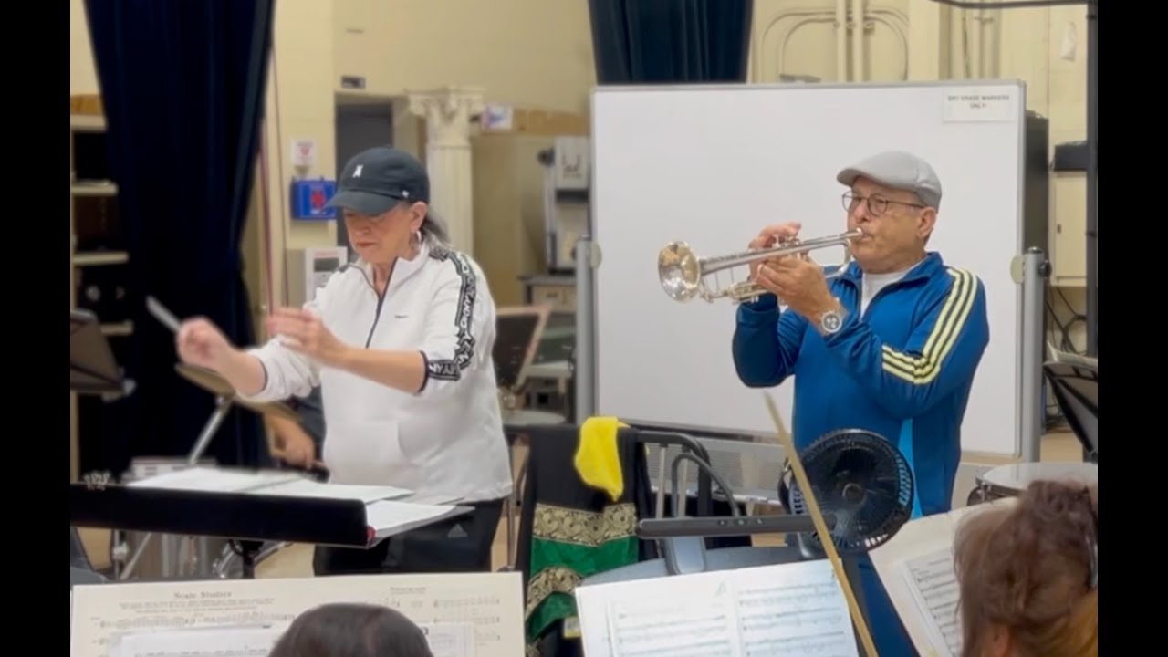 Leisure World Seal Beach Orchestra. Trumpeters Lullaby, Leroy Anderson, comp, (1949).