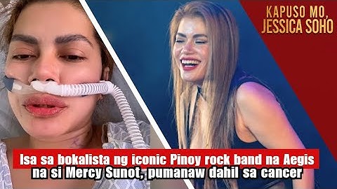 Aegis vocalist Mercy Sunot passes away at 48 | Kapuso Mo, Jessica Soho