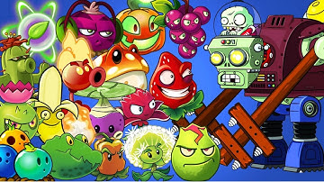 Plants vs Zombies 2 All Plants Power Up vs Gargantuar Prime
