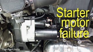 BMW R1100rt starter motor failure & replacement