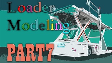 Hard surface turbosmooth 3ds max modeling.Lower deck loader part 7