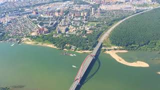 🔹 Новосибирск вид сверху 🔹 из иллюминатора самолета 🔹 полет над город