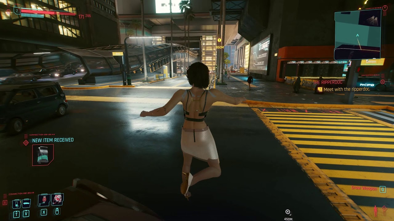 Cyberpunk 2077 third-person mod gives V scary legs