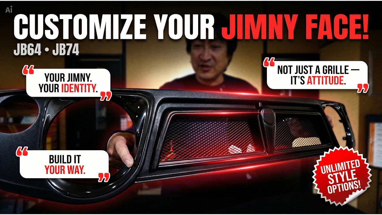 Customize your Jimny ( JB64 JB74 ) face grille to your liking