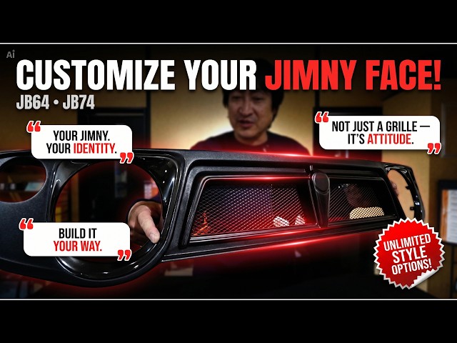 Customize your Jimny ( JB64 JB74 ) face grille to your liking