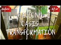 DIY Balcony Makeover | Renter Friendly Balcony Makeover| Drastic Transformation | This Is Fenique