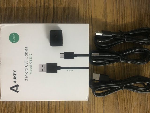 Auckey CB-D10 ...Set of 3 Micro USB Fast charging cable Unboxing..!!!