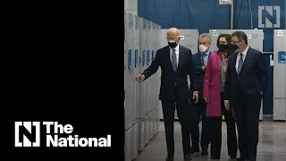 Biden tours Pfizer manufacturing plant