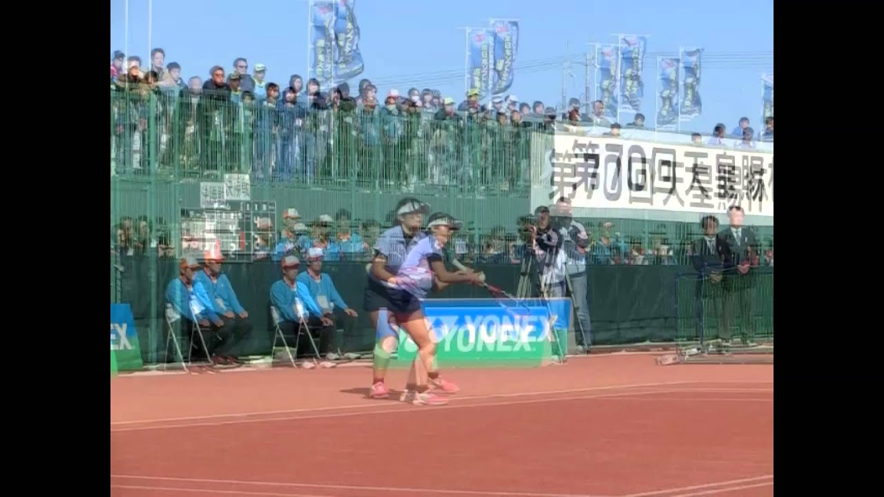 全日本ソフトテニス天皇杯皇后杯15 サーブ 小谷選手 ダンロップ Youtube