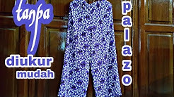 DIY cara membuat celana palazo / KULOT dengan mudah tanpa meteran kain - Durasi: 12.58. 
