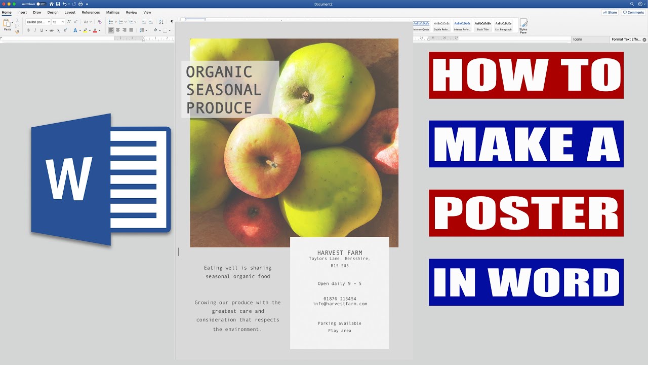 How to make a poster in Word  SIMPLE AND EASY (10)