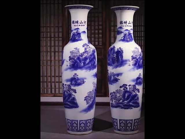 景德镇瓷器花瓶客厅装饰着现代家具工艺花瓶 Youtube