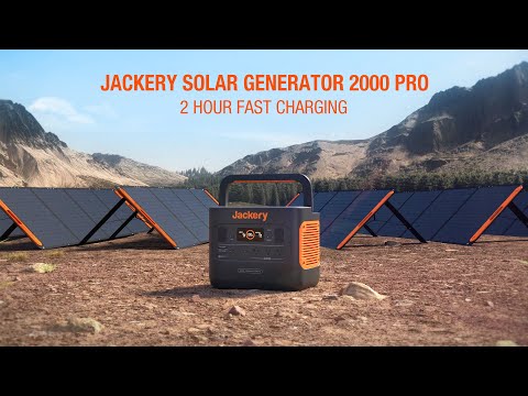 Jackery Solar Generator 2000 Pro | Fast Charge in 2 Hours
