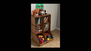 Book shelf and toys storage without spending a dime #craft