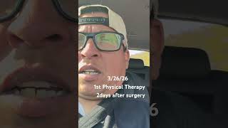 Salt wasting CAH patient heading to 1st physical therapy appointment two days after surgery!