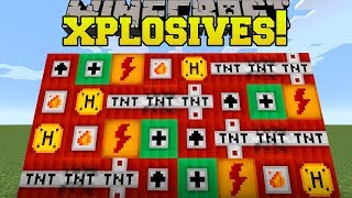 Minecraft: XPLOSIVES!!! (NEW TNT EXPLOSIVES, DYNAMITE, & HAND CANNON!) Mod Showcase