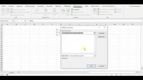 CREATION DE BARRE DE DEFILEMENT SUR EXCEL