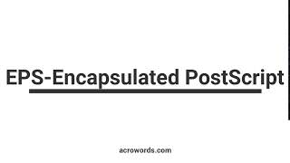 EPS- Encapsulated PostScript Wealth