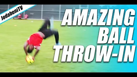 HOW TO DO AN AMAZING Football BALL FLIP THROW IN