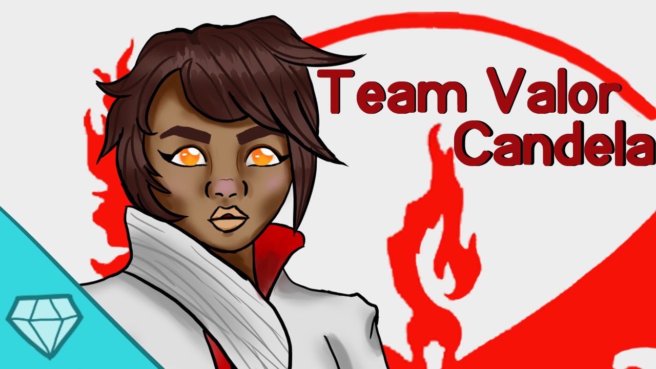 Team Valor Candela Pokemon Go Speedpaint YouTube