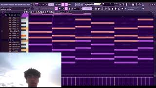 MAKING a BEAT at FIRE LOCATION pt1 SUNSET