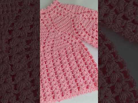 Te Encantara😍Teje Bello abrigo Fácil y Rápido! Nuevo Patrón de Ganchillo👌#crochet #ganchillofacil