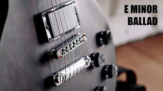 Instrumental Guitar Backing Track Sad Ballad in E minor