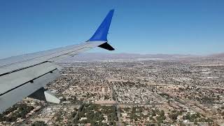 United Airlines B737MAX Landing in Las Vegas