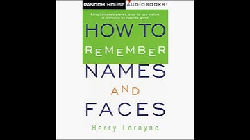 How to Remember Names and Faces by Harry Lorayne | Full Audiobook