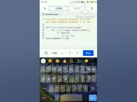 write a python program to print even numbers between 1 to 100 using ...